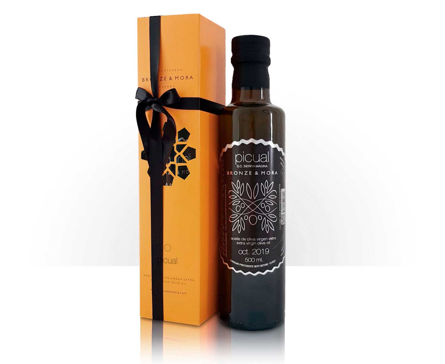 Botellas de aceite de oliva virgen extra Bronze & Mora XS: un regalo saludable para mamá