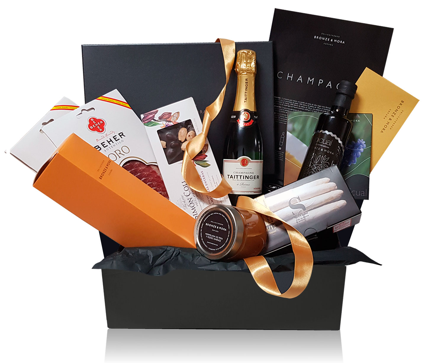 Empresario bronce Ellos Champagne - nuestra cesta regalo más exclusiva